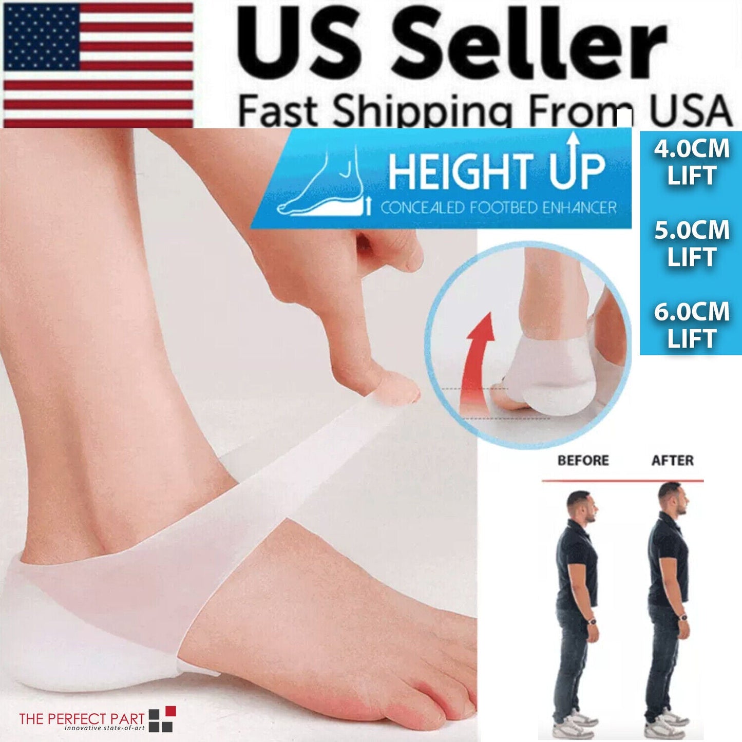 KONSTANTA™ Invisible Height Increase Insoles
